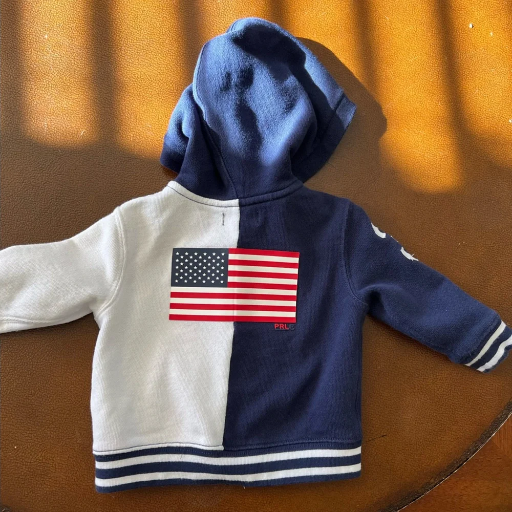 Ralph Lauren Full Zip Hooded Jacket Boys, 9M